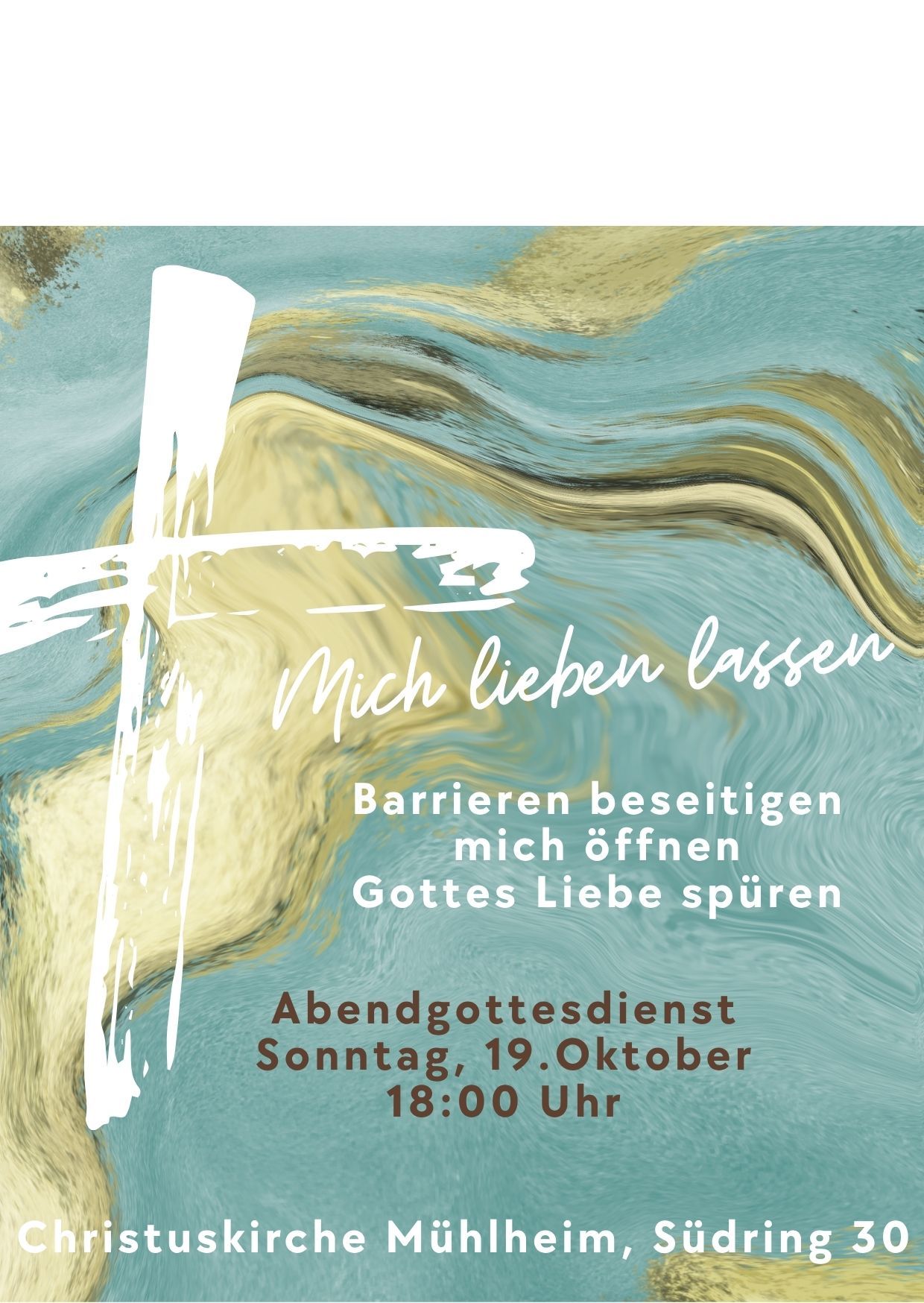 Moderne Dankeskarte zur Konfirmation im Aquarell-Stil in Blau Gold Weiß - Design Moderne Dankeskarte zur Konfirmation im Aquarell-Stil in Blau Gold Weiß - Design