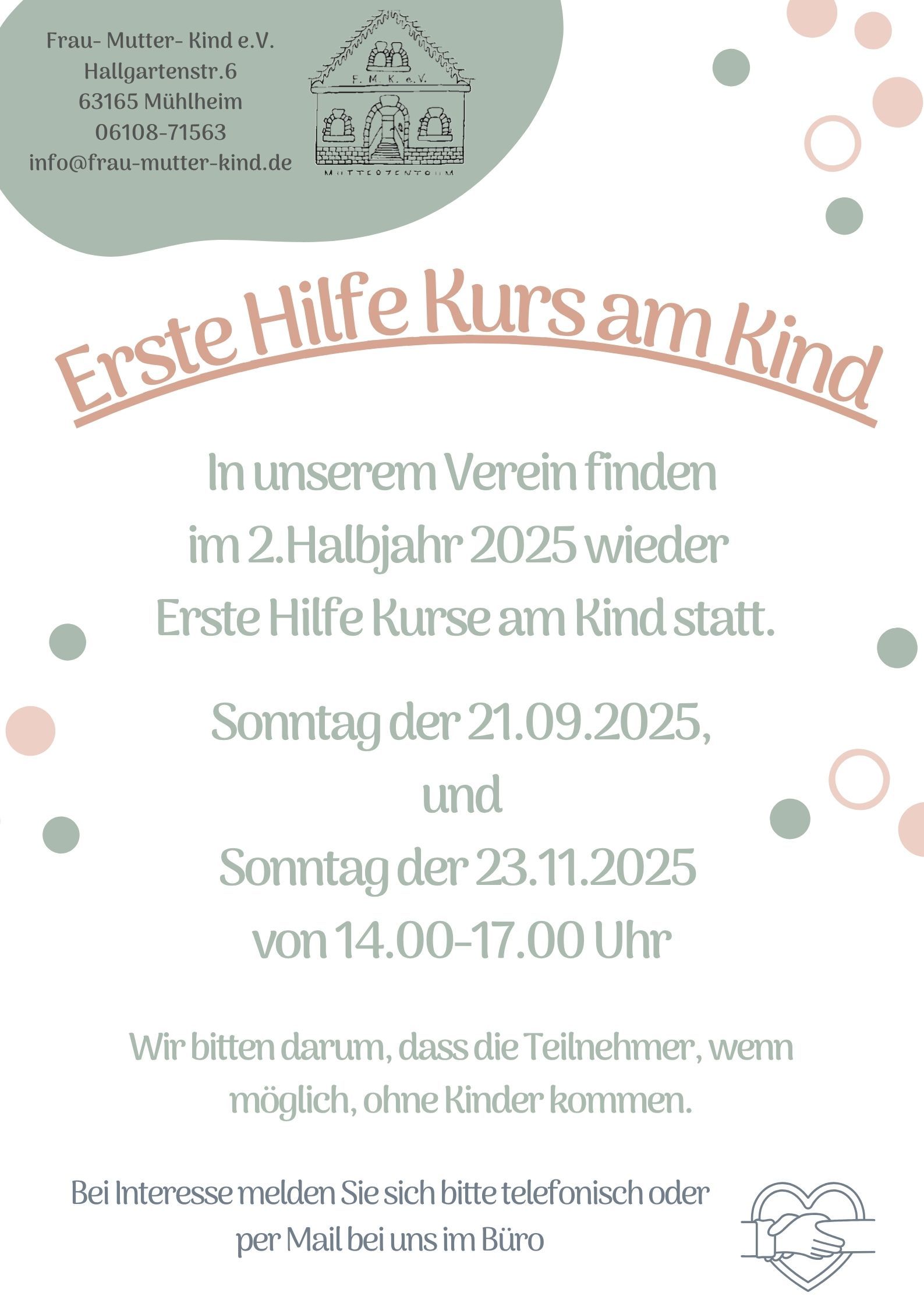Erste HIlfe Kurs am Kind - 1 Erste HIlfe Kurs am Kind - 1
