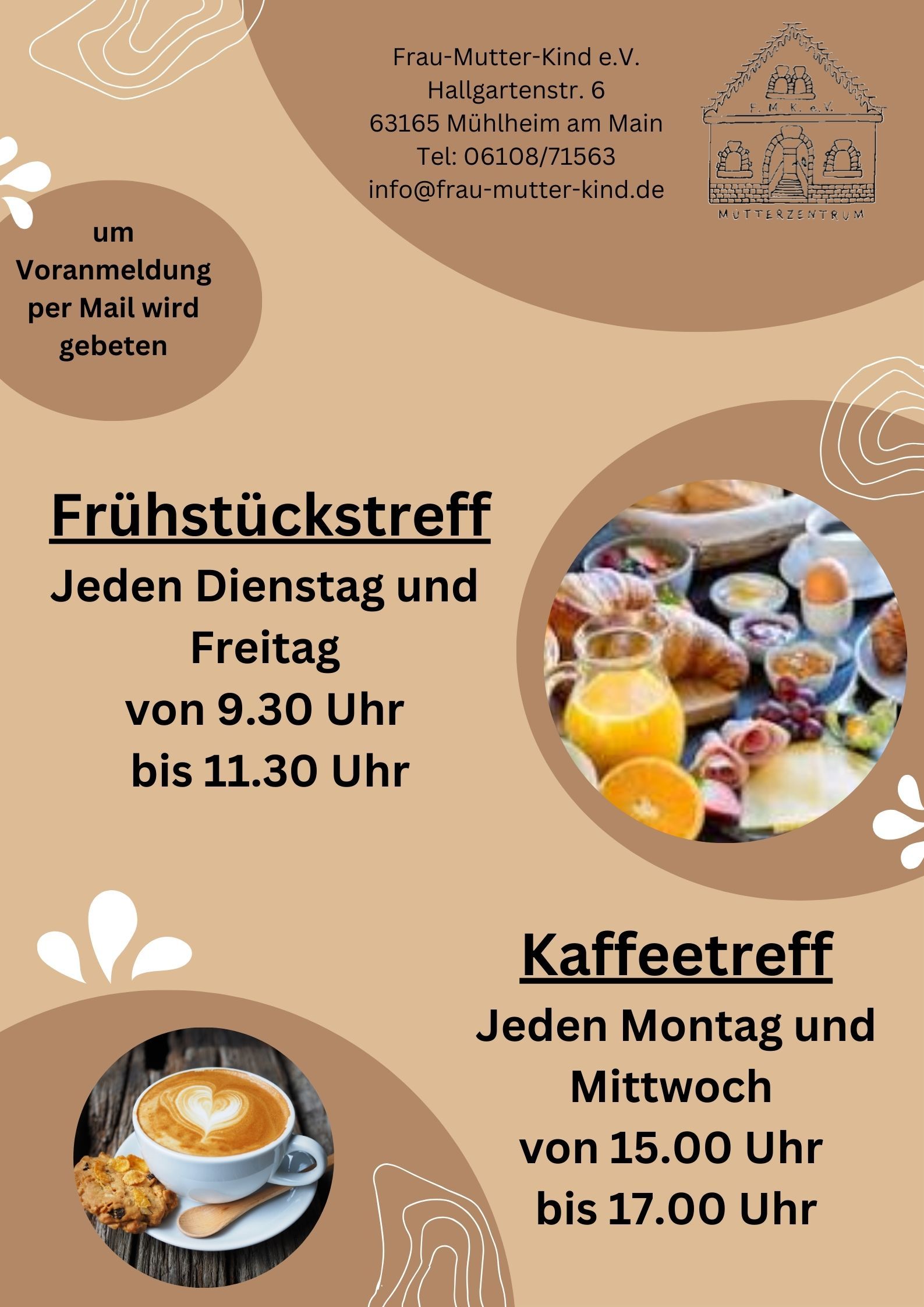 Frühstückstreff Jeden Dienstag und Freitag von 9.30 Uhr bis 11.30 Uhr - 1 Frühstückstreff Jeden Dienstag und Freitag von 9.30 Uhr bis 11.30 Uhr - 1
