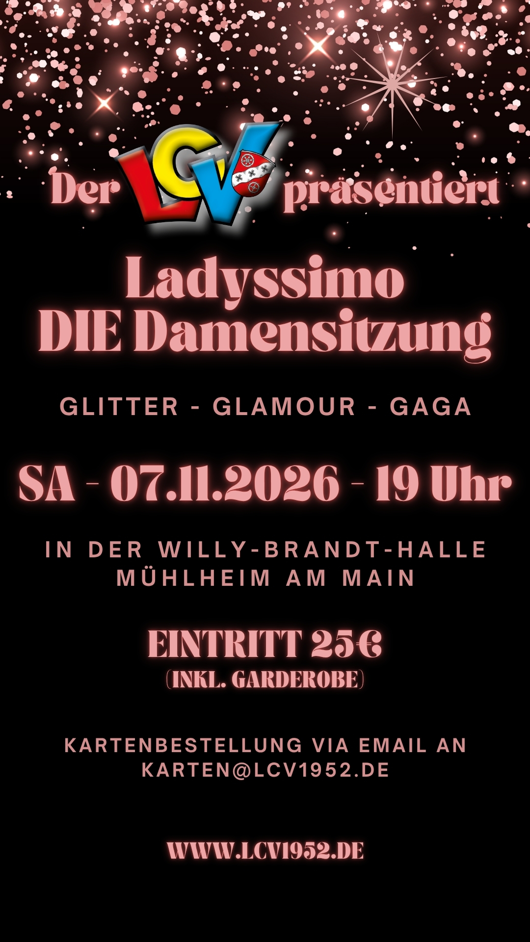 Ladyssimo 2026 - Flyer Restkarten (Social Media) (Instagram Story) - 1 Ladyssimo 2026 - Flyer Restkarten (Social Media) (Instagram Story) - 1