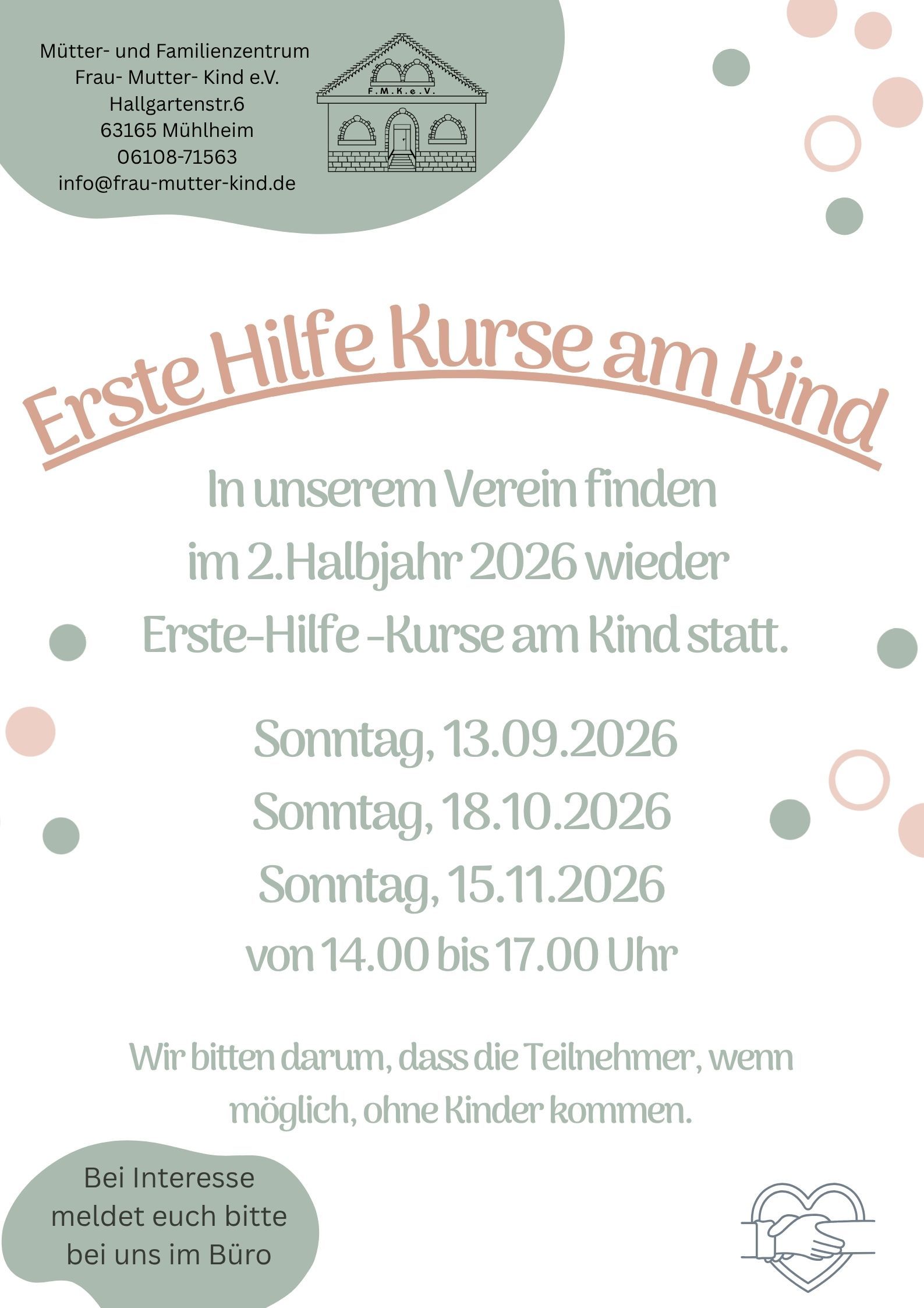 Erste HIlfe Kurs am Kind - 1 Erste HIlfe Kurs am Kind - 1
