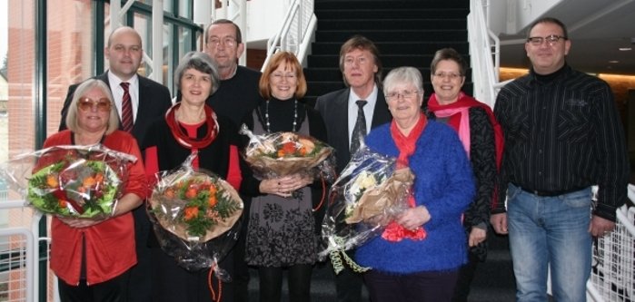 Verabschiedung Schneider, Panthöfer, Bauch, Globig, Rustler, Bubach