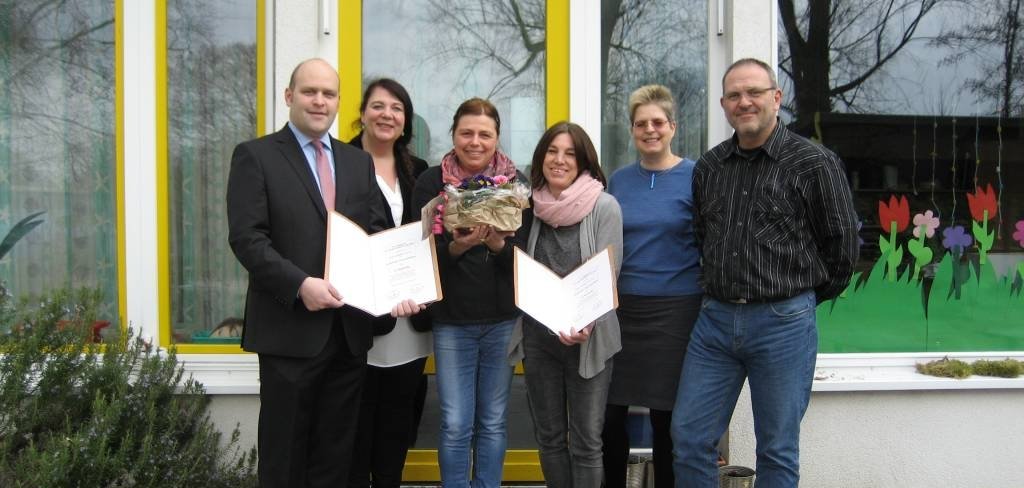 Dienstjubiläum Plunz und Denisov