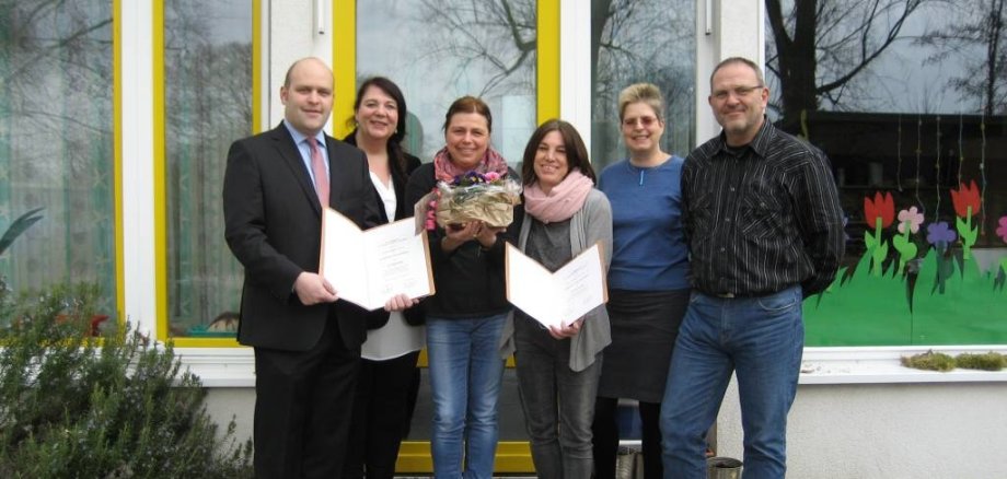 Dienstjubiläum Plunz und Denisov