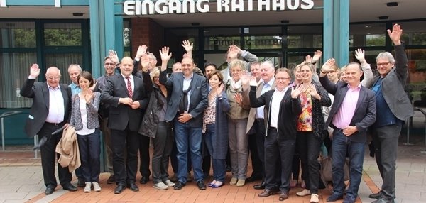 Eröffnung der bi-lingualen Ausstellung im Rathausfoyer
