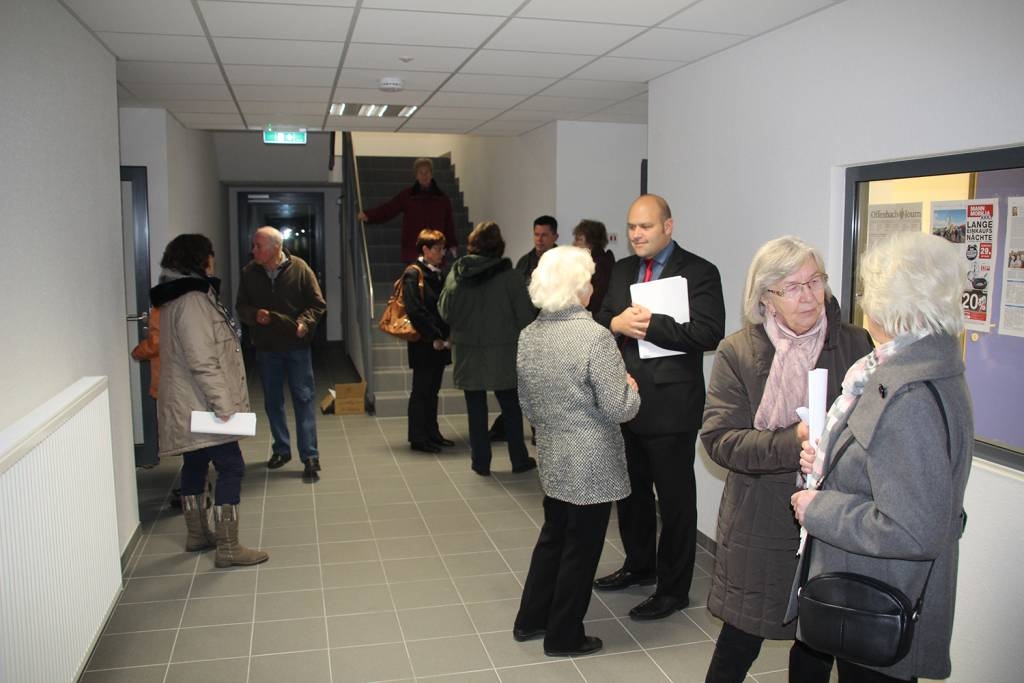 Besichtigung des Neubaus in der Schillerstraße