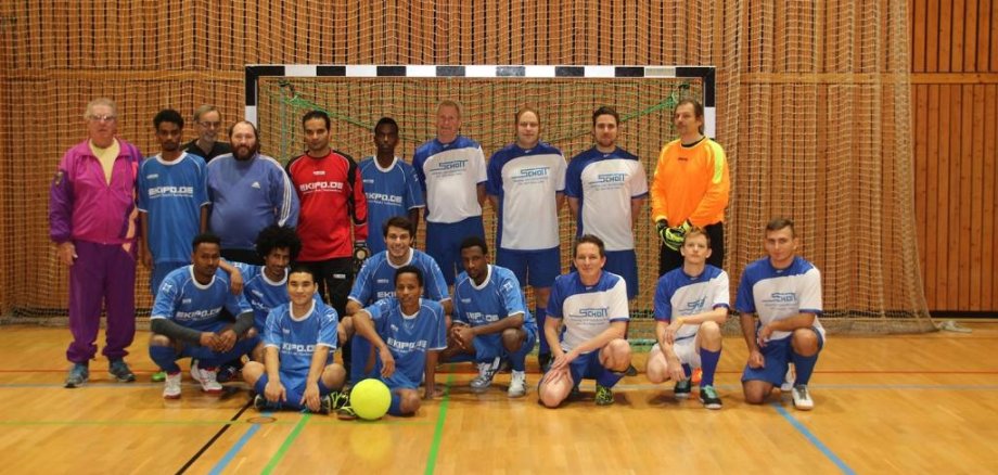 Fußballspiel im Rahmen der Mühlheimer Integrationswoche