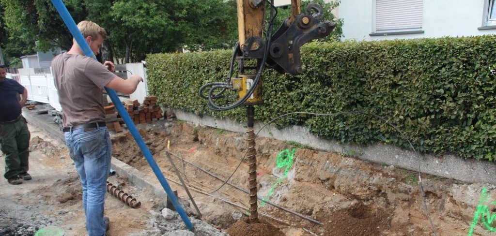 Kampfmittelsondierung in der Fichtestraße