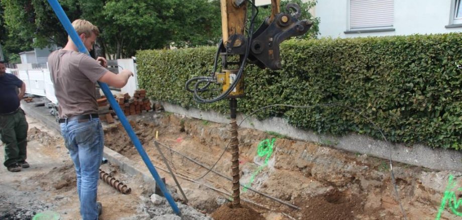 Kampfmittelsondierung in der Fichtestraße