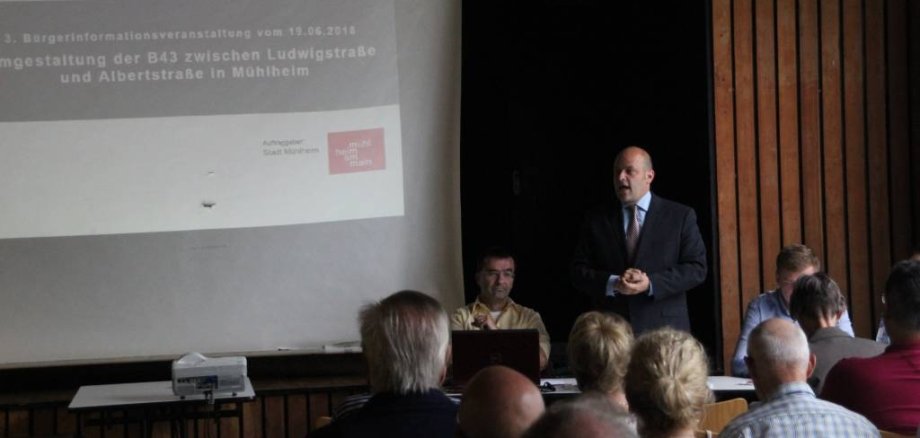 Infoveranstaltung Einspurige Verkehrsführung der B43