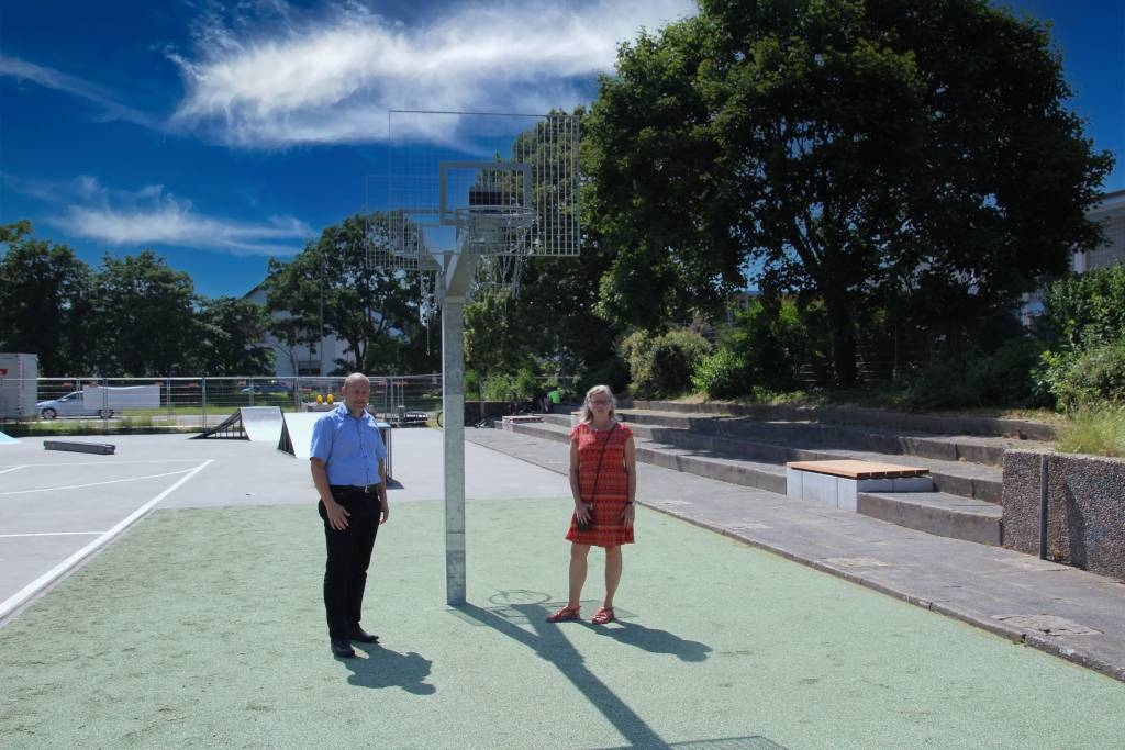 Eröffnung Basketballplatz im Bürgerpark
