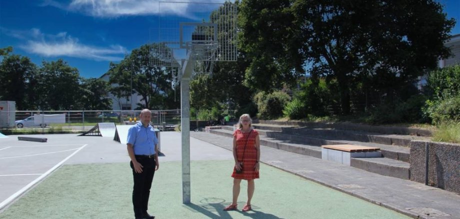 Eröffnung Basketballplatz im Bürgerpark