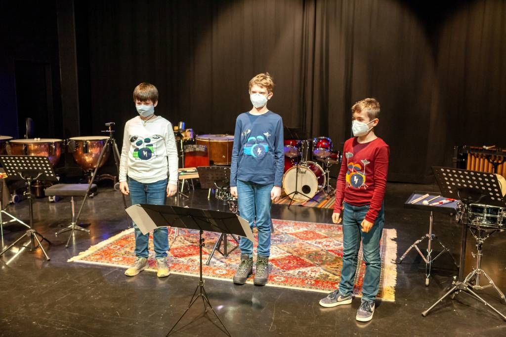 Schlagzeugtrio der Mühlheimer Musikschule