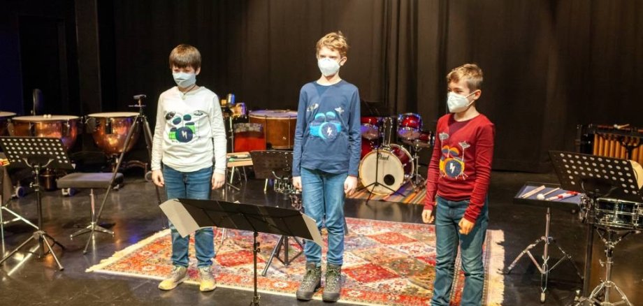 Schlagzeugtrio der Mühlheimer Musikschule