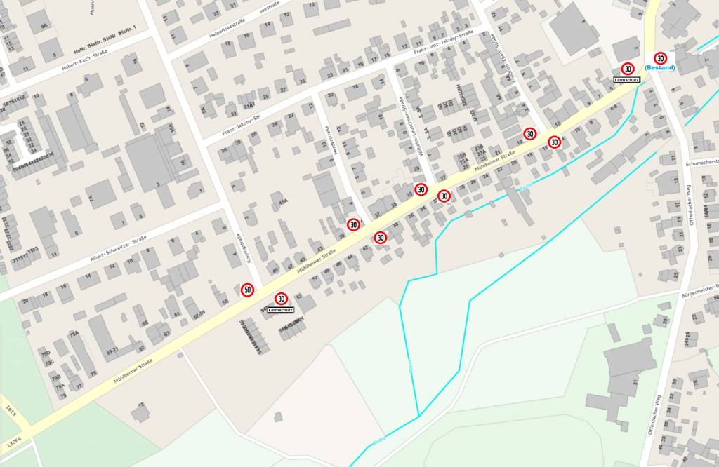 Tempo 30 auf Mühlheimer Straßen