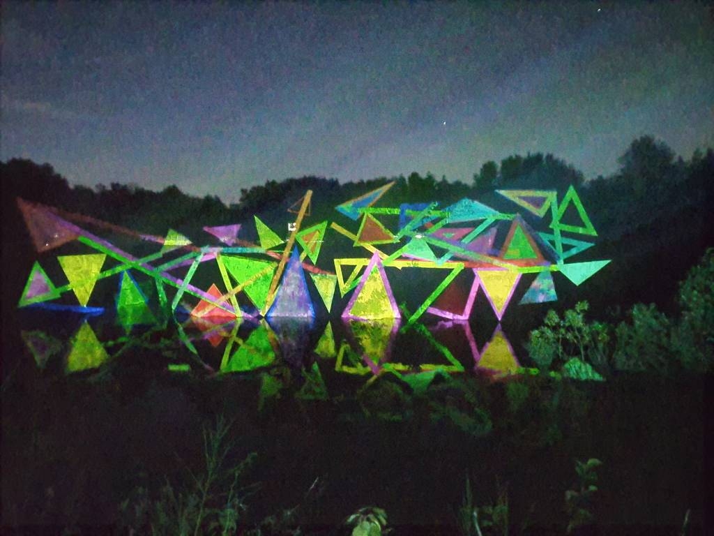 Flashlines illuminieren den Vogelsberger See