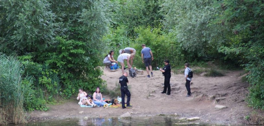 Kontrollen im Naherholungsgebiet