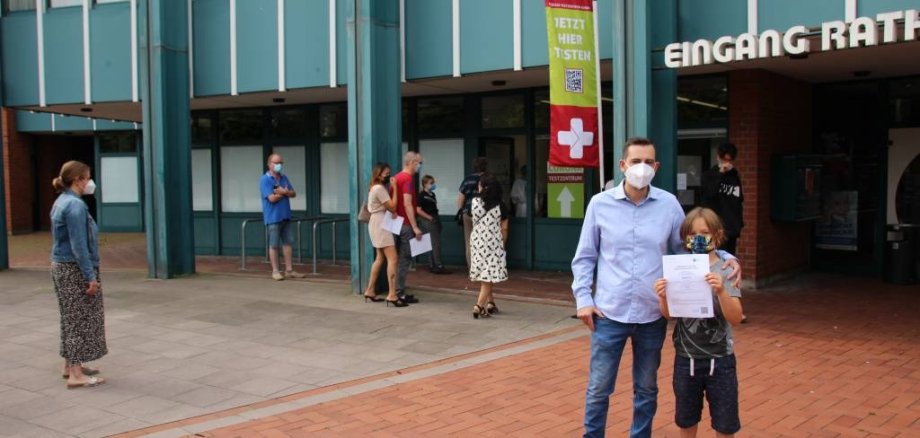 Testzentrum im Mühlheimer Rathaus