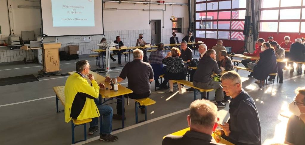Bürgerversammlung im Mühlheimer Feuerwehrhaus