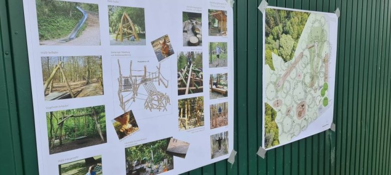 Neugestaltung des Waldspielplatzes Biebercamp Neugestaltung des Waldspielplatzes Biebercamp
