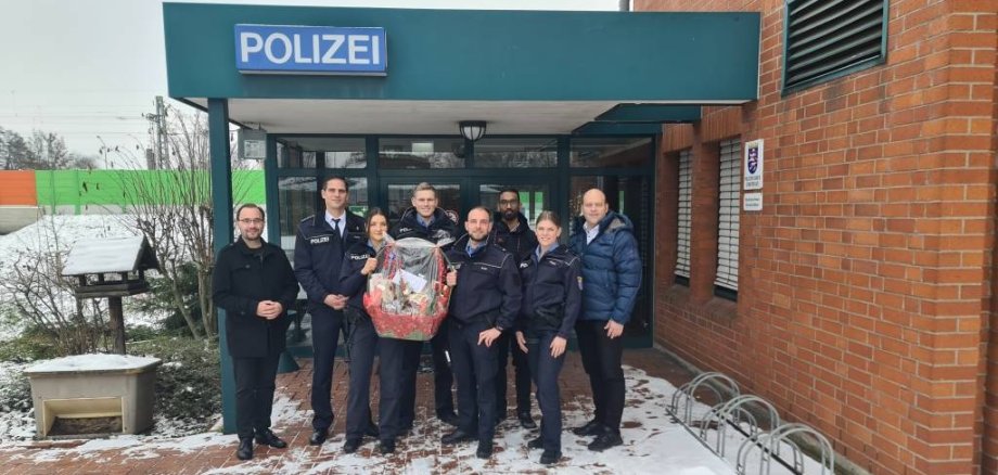 Gruppenfoto Mühlheimer Polizeistation