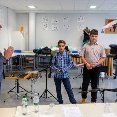 Mühlheimer Schlagzeuger gewinnen bei Sparkassen-Musikwettbewerb