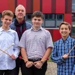 Mühlheimer Schlagzeuger gewinnen bei Sparkassen-Musikwettbewerb
