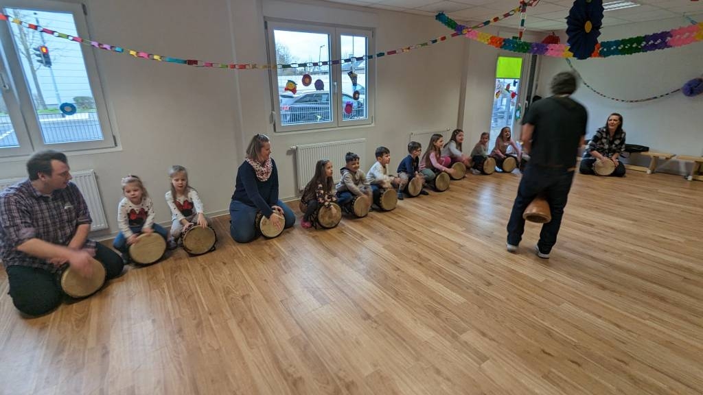 Trommelkurs der Kita Schillerstraße 
