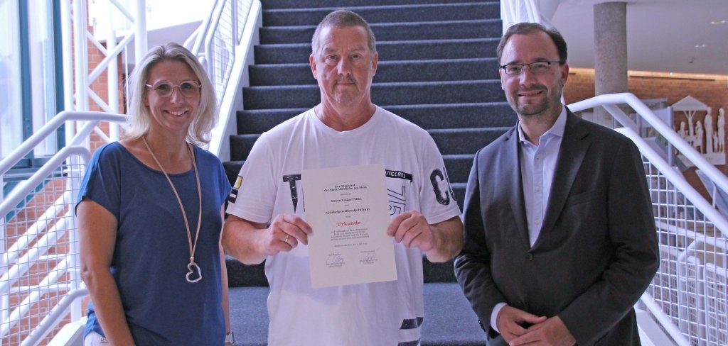 25-jähriges Dienstjubiläum von Volker Pohl