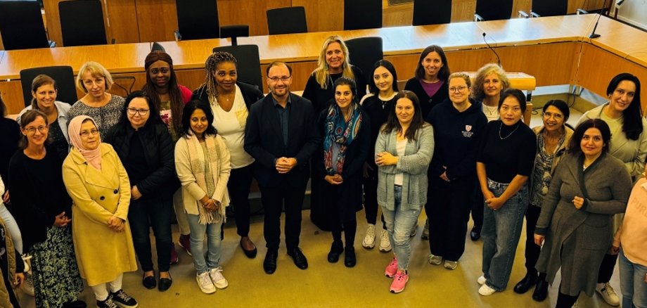 Besuch der Elternlotsinnen im Rathaus