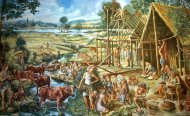Jungsteinzeit (Neolithikum) 5.000 – 2.000 v. Chr. - Bandkeramiker - Umstellung der Ernährung von Jagd auf Ackerbau